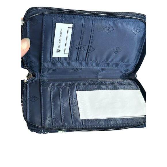 Vera Bradley Iconic RFID All In One CrossbodyHoliday Owls Retired 2018 MSRP $64 - Picture 5 of 6